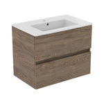 Ideal Standard Eurovit+ badeværelsesmøbel inkl. håndvask, 71 cm, flint hickory