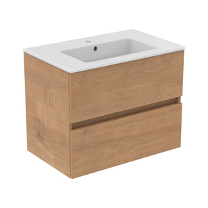 Ideal Standard Eurovit+ badeværelsesmøbel inkl. håndvask, 71 cm, natur eg