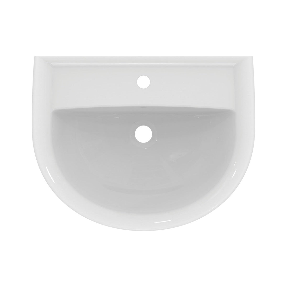 Ideal Standard Eurovit håndvask, 60x47 cm, hvid – set oppefra