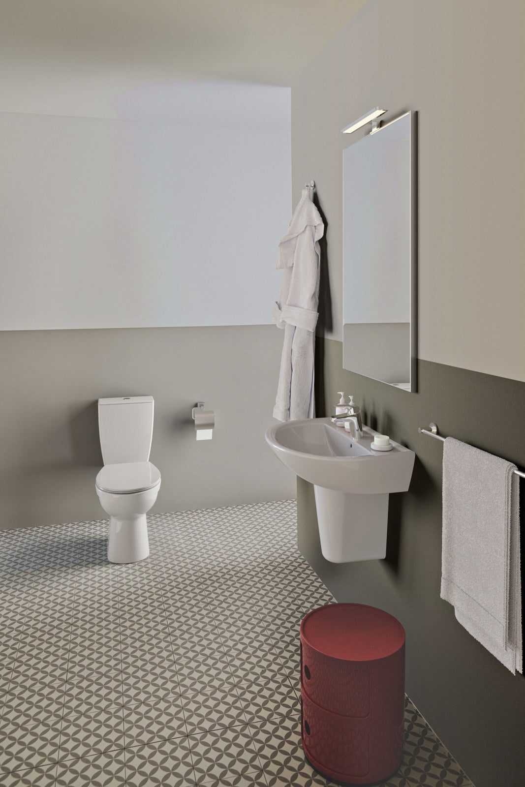 Ideal Standard Eurovit håndvask, 60x47 cm, hvid – miljøbillede