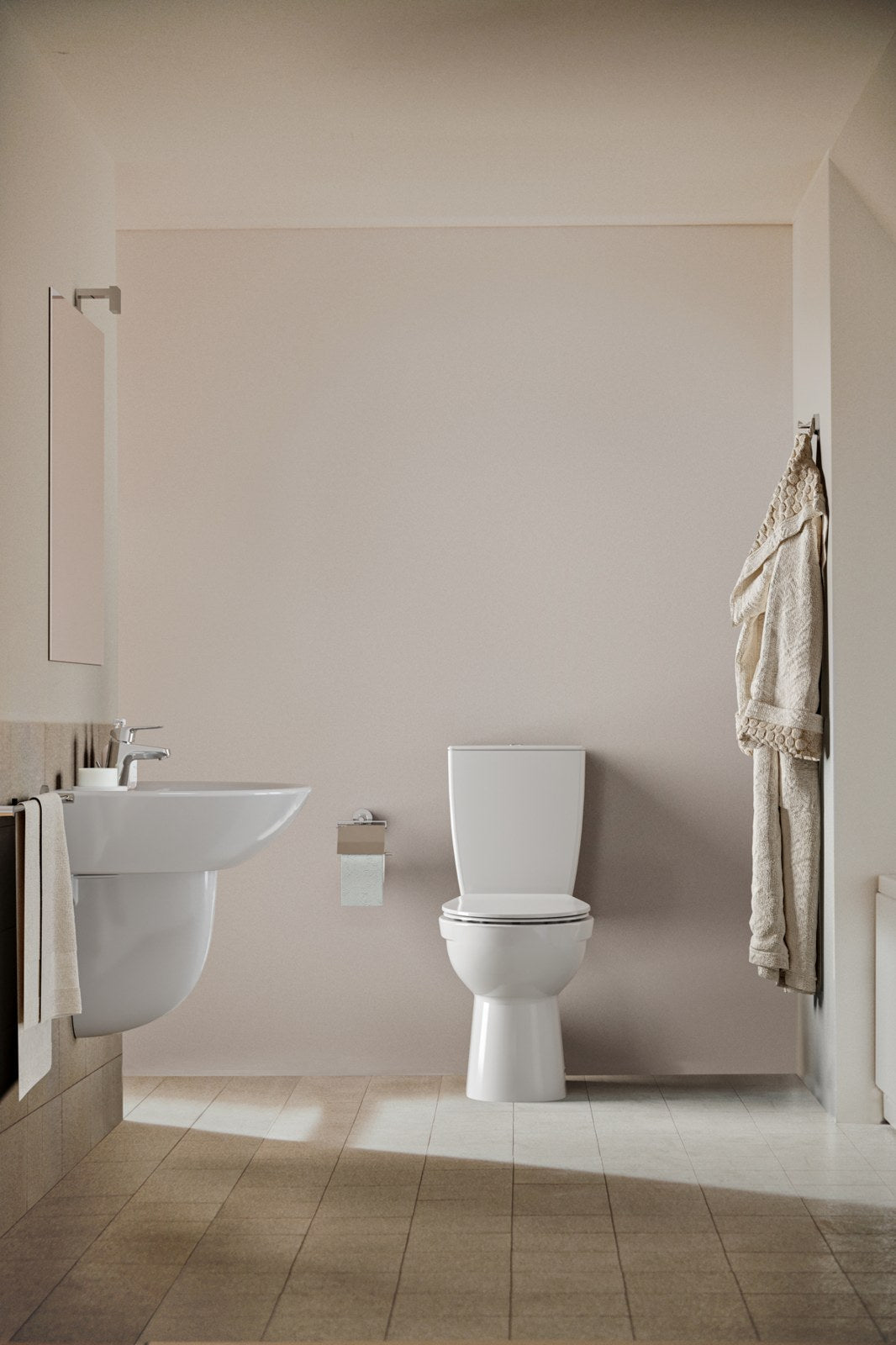 Ideal Standard Eurovit håndvask, 60x47 cm, hvid – miljøbillede