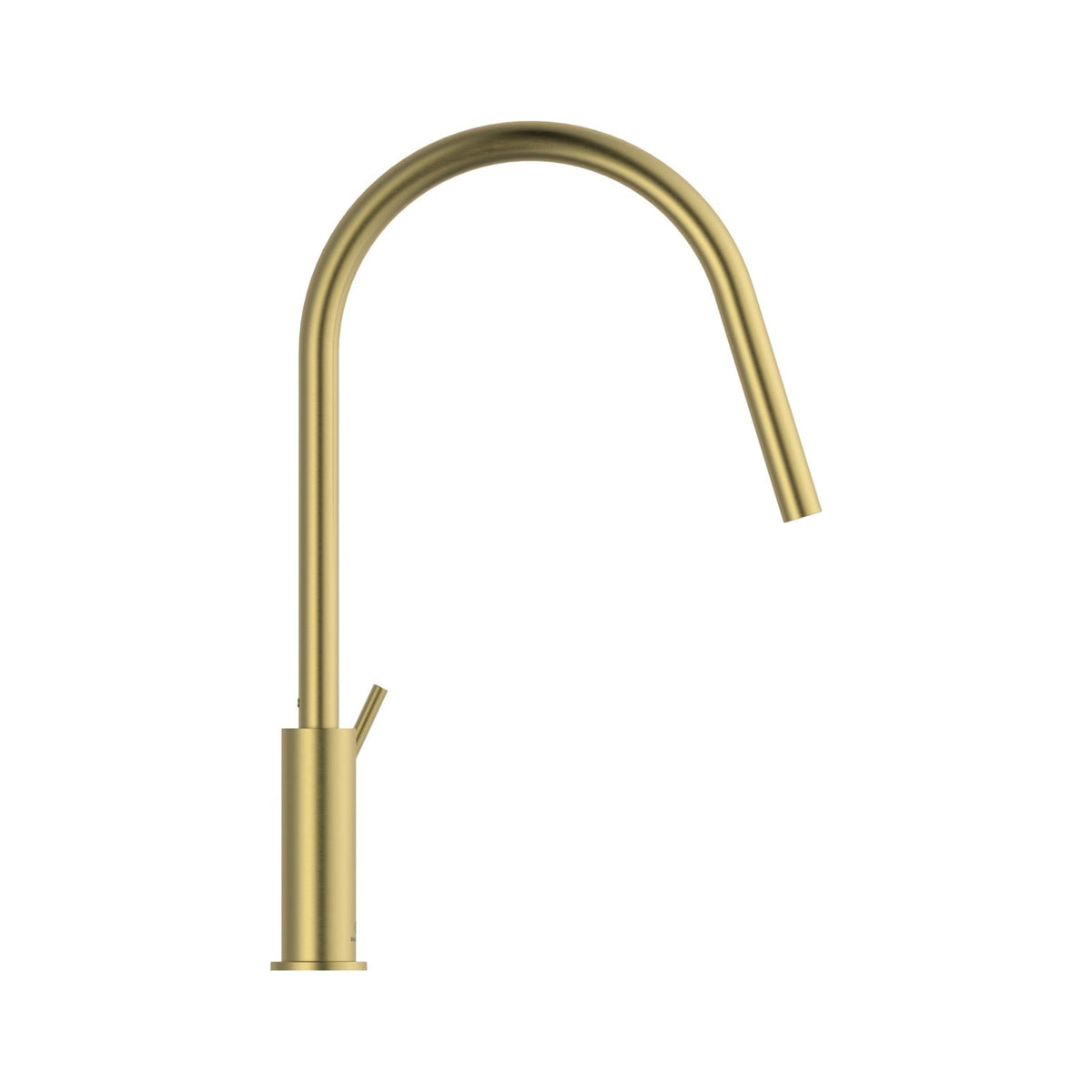 Ideal Standard Gusto køkkenarmatur med C-tud, Brushed Gold – set fra siden