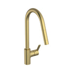 Ideal Standard Gusto køkkenarmatur med C-tud og udtræk, Brushed Gold