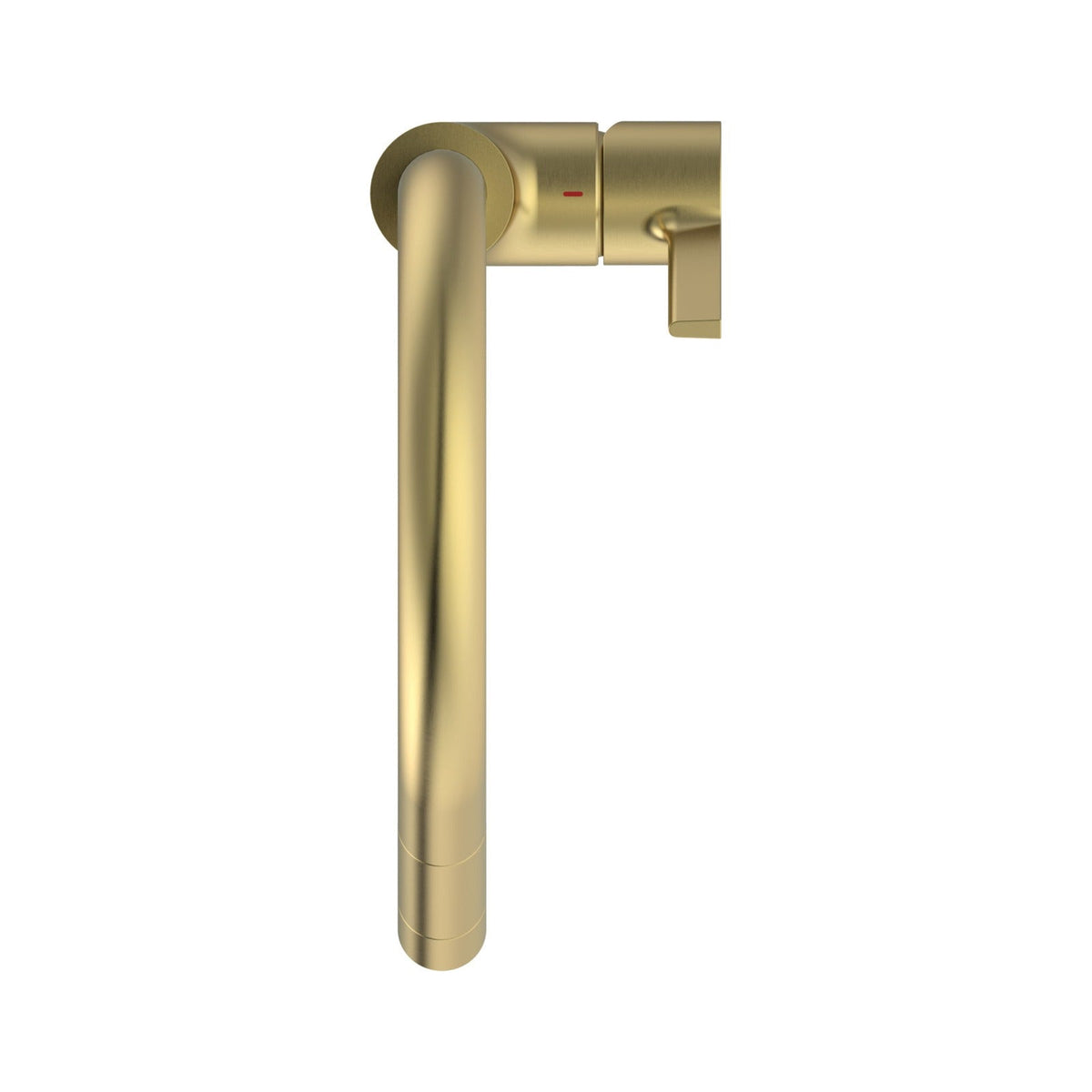 Ideal Standard Gusto køkkenarmatur med C-tud og udtræk, Brushed Gold – set oppefra