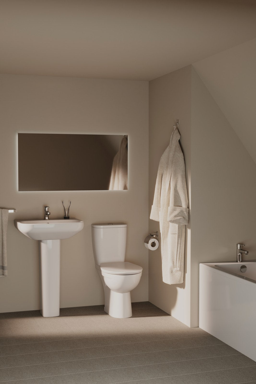 Ideal Standard i.life A håndvask, 55x44 cm, hvid – miljøbillede