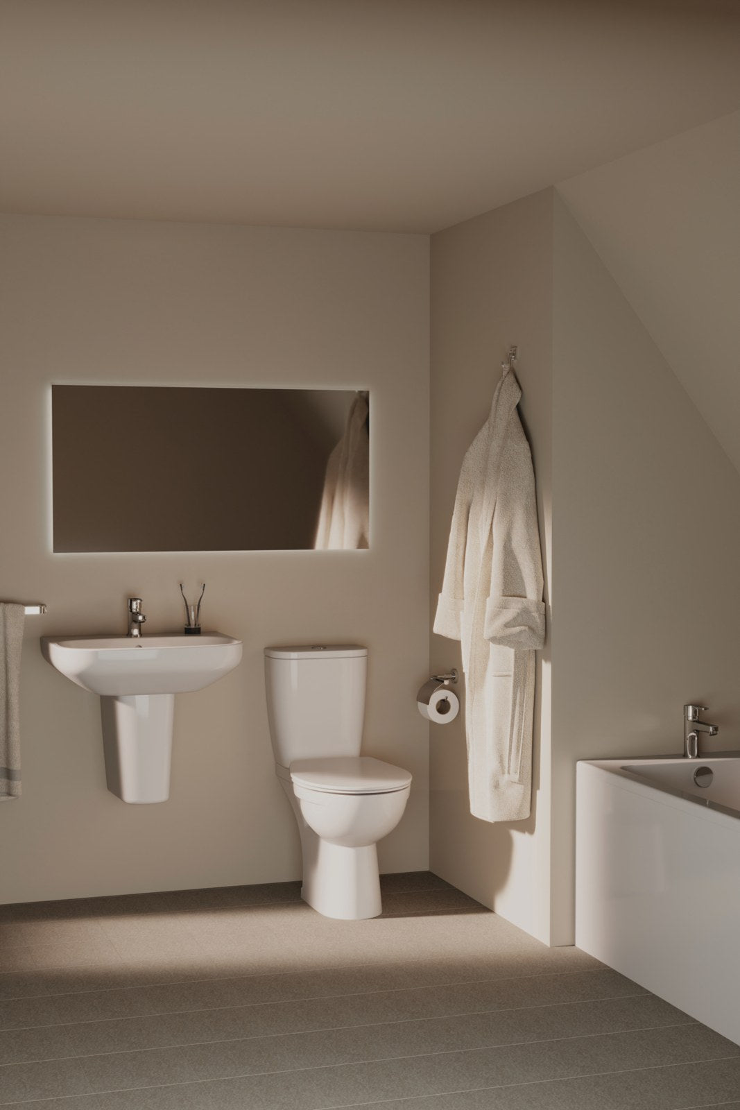 Ideal Standard i.life A håndvask, 55x44 cm, hvid – miljøbillede