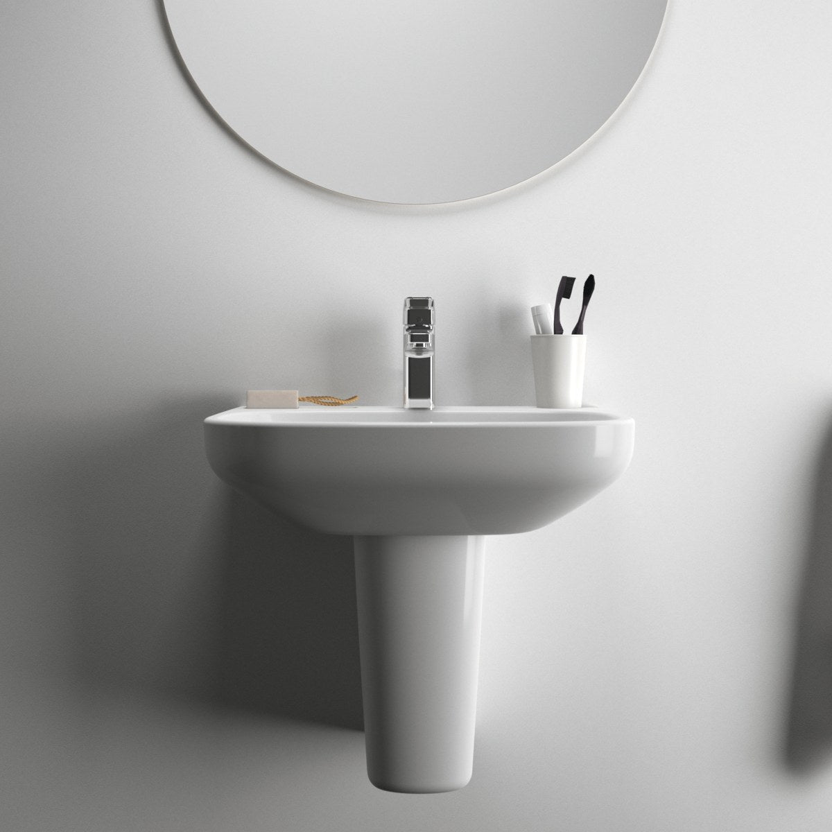 Ideal Standard i.life A håndvask, 65x48 cm, hvid – miljøbillede