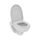 Ideal Standard i.life A væghængt toilet uden skyllekant inkl. soft close-sæde, hvid
