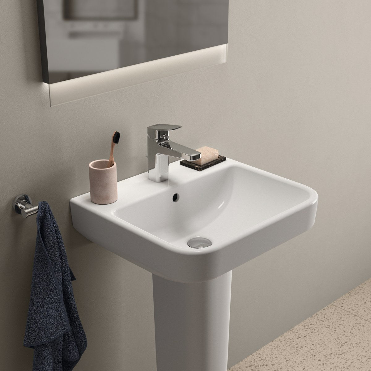 Ideal Standard i.life B håndvask, 50x44 cm, hvid – miljøbillede