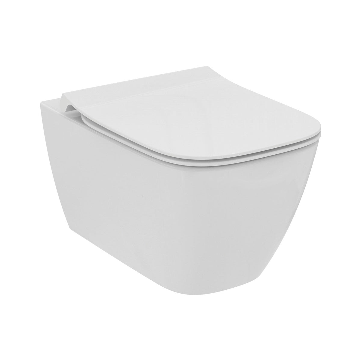 Ideal Standard i.life B væghængt toilet uden skyllekant inkl. soft close-sæde, hvid