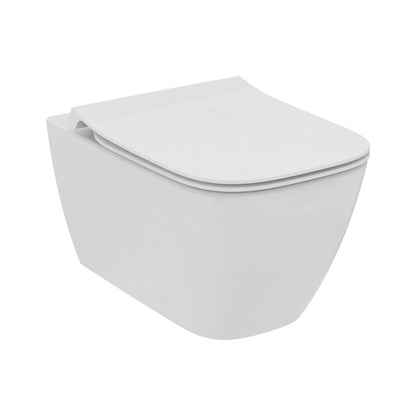 Ideal Standard i.life B væghængt toilet uden skyllekant inkl. soft close-sæde, hvid