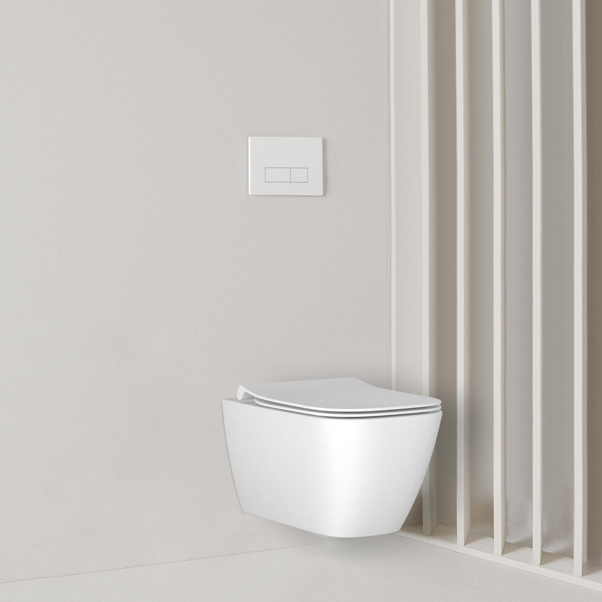 Ideal Standard i.life B væghængt toilet uden skyllekant inkl. soft close-sæde, hvid – miljøbillede