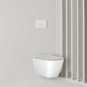 Ideal Standard i.life B væghængt toilet uden skyllekant inkl. soft close-sæde, hvid – miljøbillede