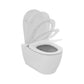 Ideal Standard i.life O væghængt toilet uden skyllekant inkl. soft close-sæde, hvid