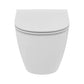 Ideal Standard i.life O væghængt toilet uden skyllekant inkl. soft close-sæde, hvid