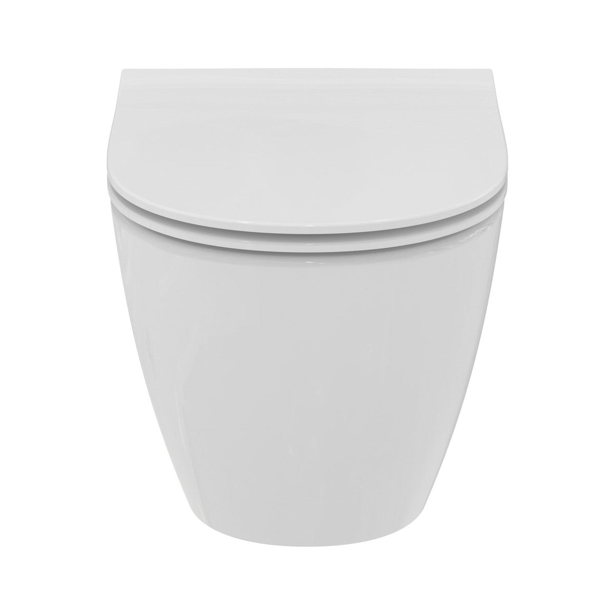 Ideal Standard i.life O væghængt toilet uden skyllekant inkl. soft close-sæde, hvid