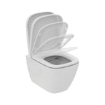 Ideal Standard i.life S væghængt toilet uden skyllekant inkl. soft close-sæde, hvid