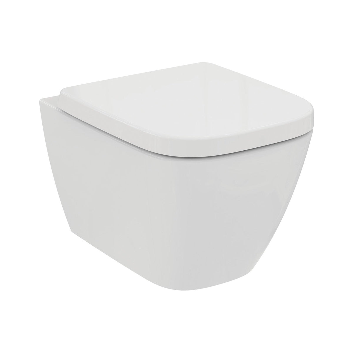 Ideal Standard i.life S væghængt toilet uden skyllekant inkl. soft close-sæde, hvid