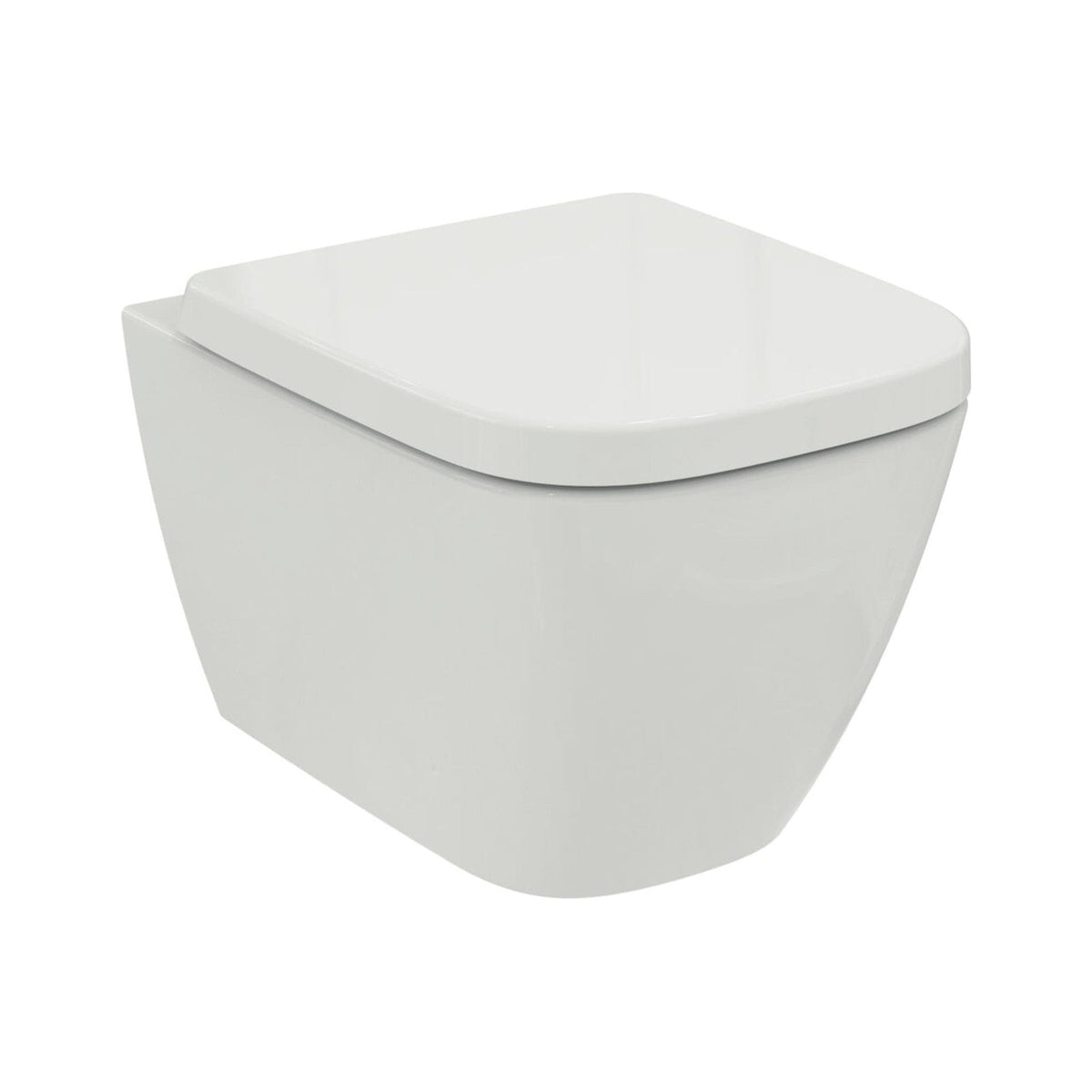 Ideal Standard i.life S væghængt toilet uden skyllekant inkl. soft close-sæde, hvid
