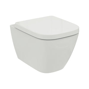Ideal Standard i.life S væghængt toilet uden skyllekant inkl. soft close-sæde, hvid