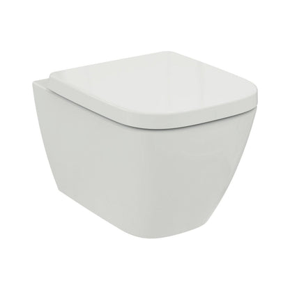 Ideal Standard i.life S væghængt toilet uden skyllekant inkl. soft close-sæde, hvid