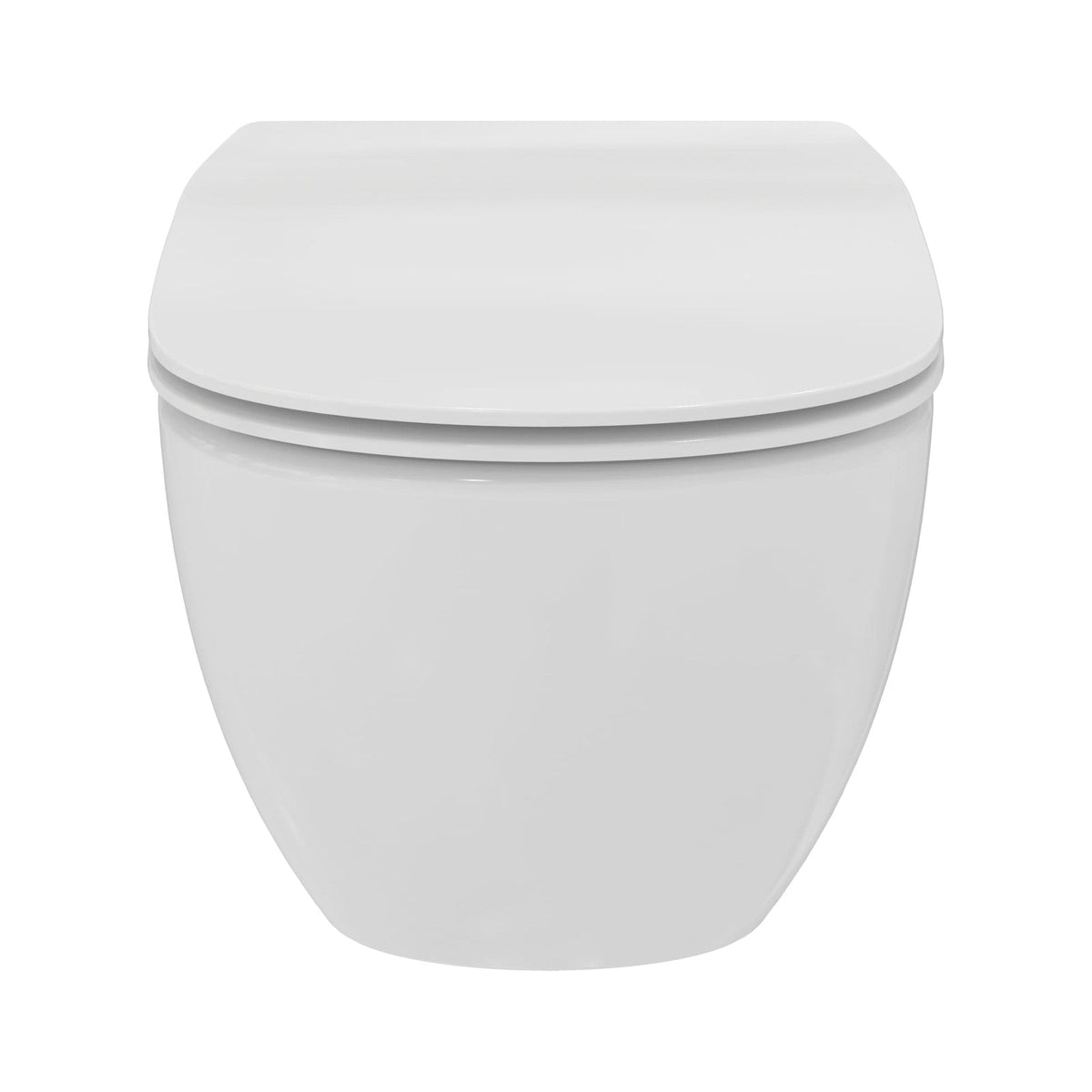 Ideal Standard Idealmood væghængt toilet uden skyllekant inkl. soft close-sæde, hvid