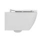 Ideal Standard Idealmood væghængt toilet uden skyllekant inkl. soft close-sæde, hvid