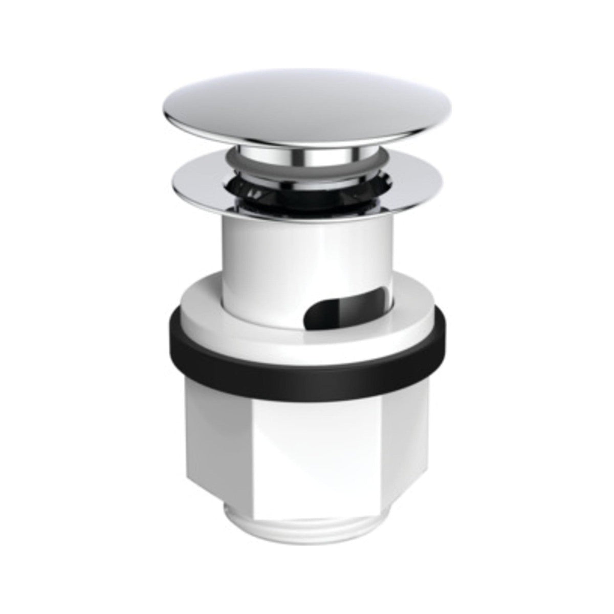 Ideal Standard push-open bundventil, krom