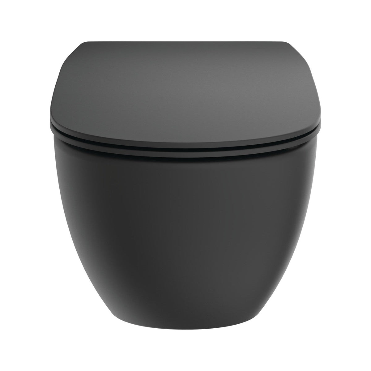 Ideal Standard Tesi AquaBlade væghængt toilet uden skyllekant inkl. soft close-sæde, mat sort