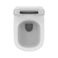 Ideal Standard Tesi væghængt toilet uden skyllekant inkl. soft close-sæde, hvid (wrap-over-sæde)