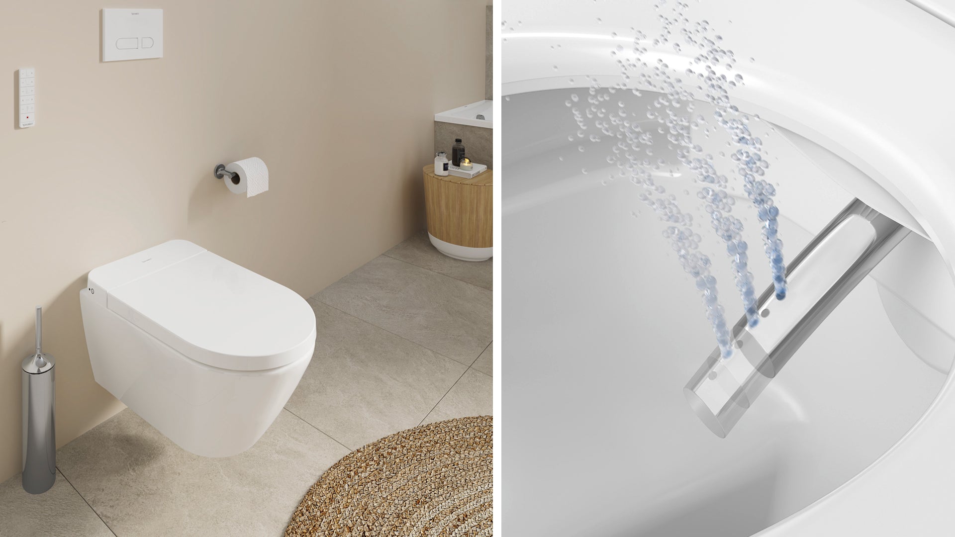 Toilet med bidet