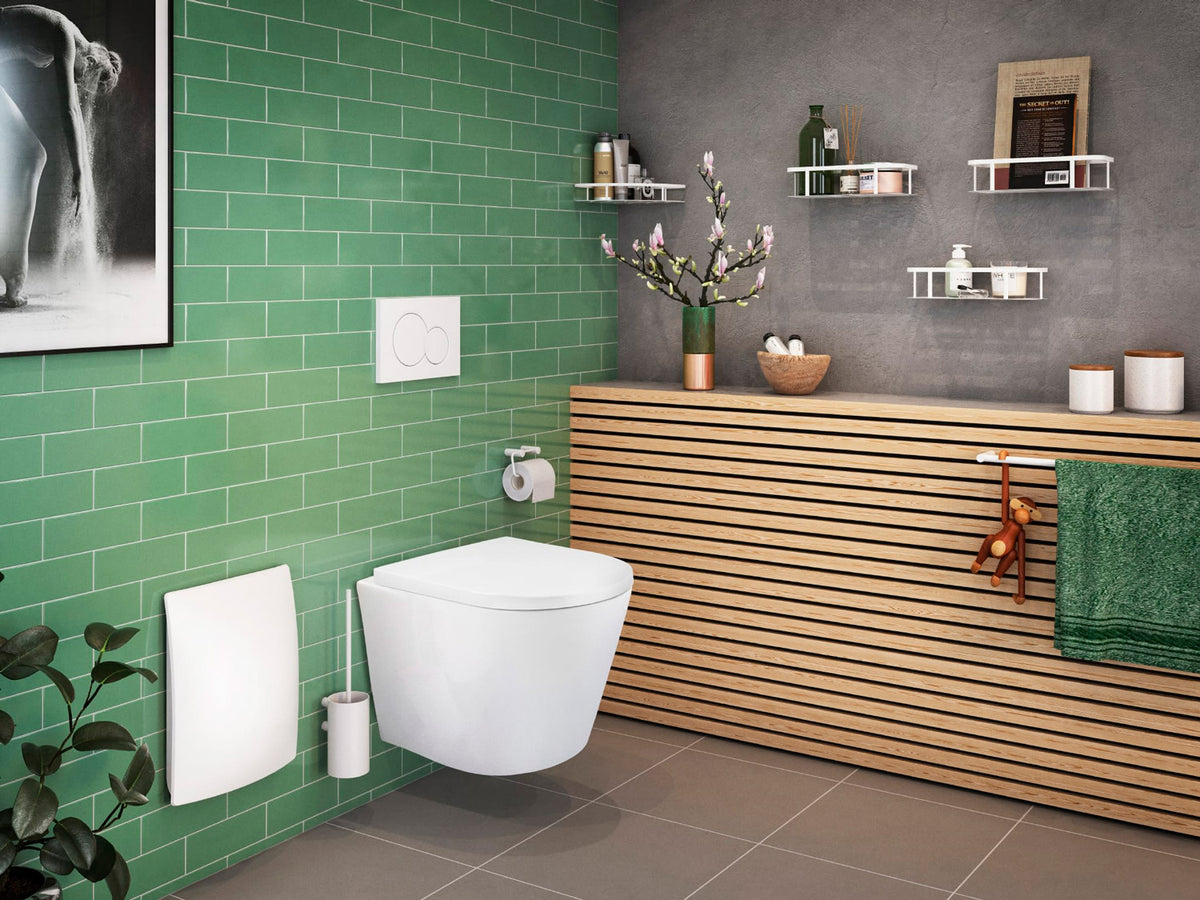 Pressalit Trend Comfort væghængt toilet, uden skyllekant, hvid