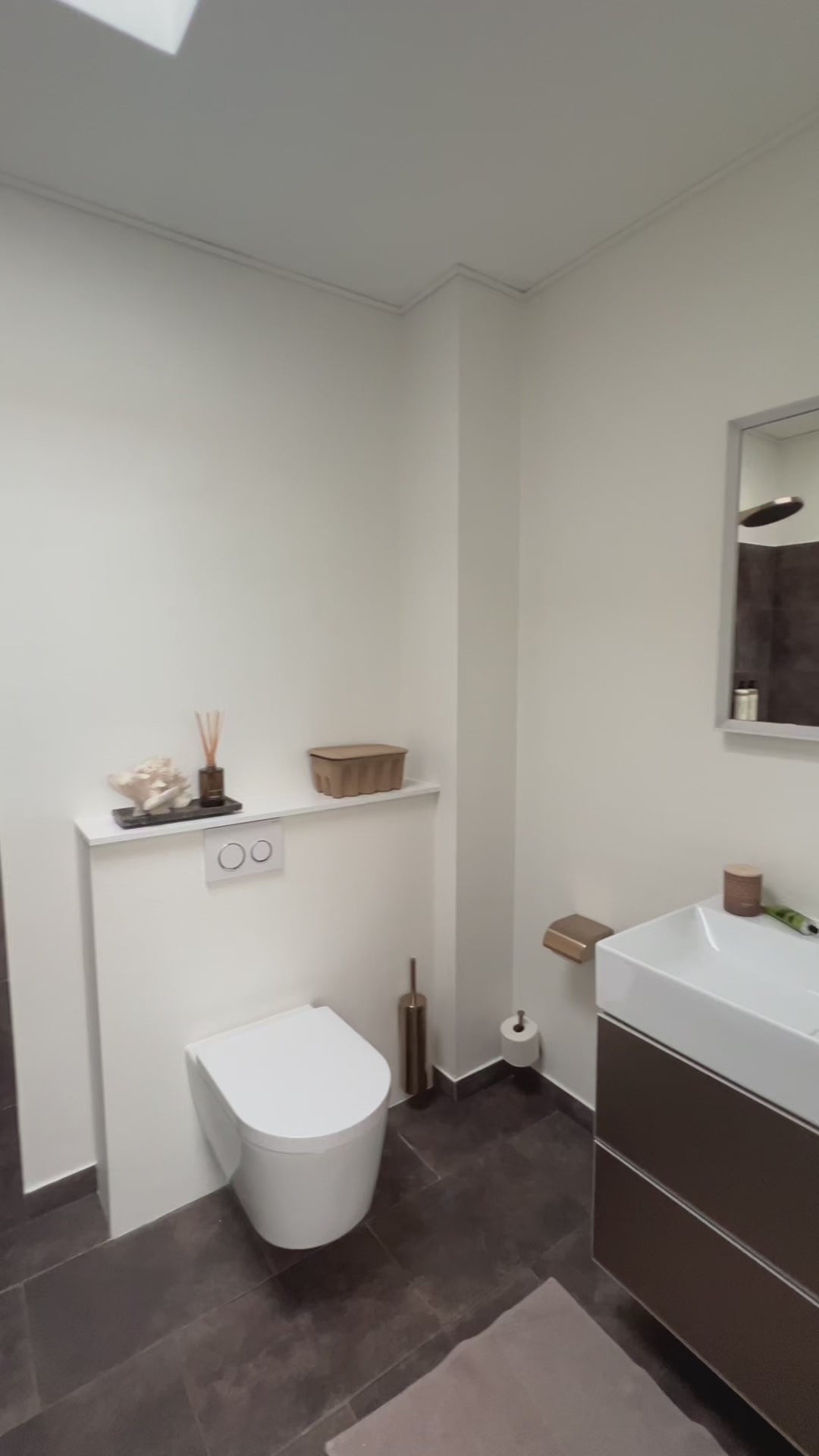 Hansgrohe Tecturis S håndvaskarmatur 110 Fine CoolStart m/ bundventil, børstet kobber