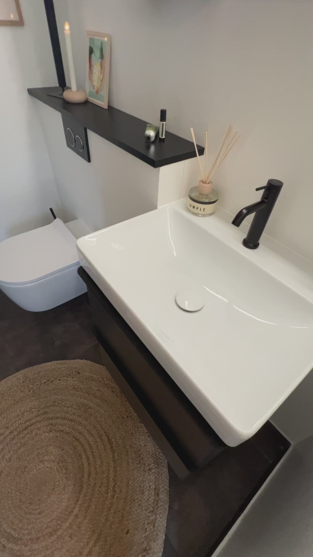Hansgrohe Tecturis S håndvaskarmatur 110 EcoSmart+, mat sort
