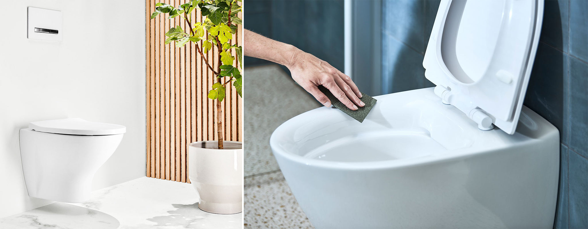 Toilet uden skyllekant