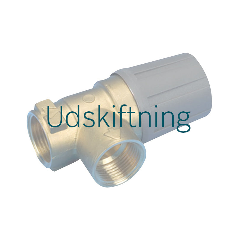 Udskiftning af sikkerhedsventil til varme