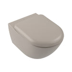 Villeroy & Boch Antao væghængt toilet uden skyllekant inkl. soft close-sæde, Almond (mat beige)