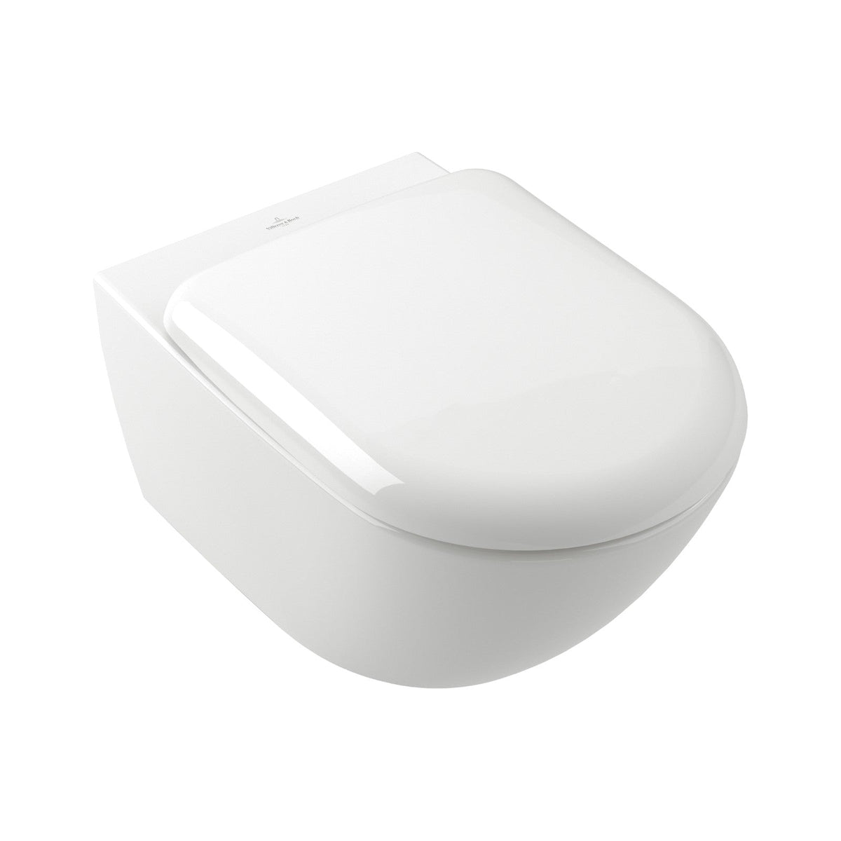 Villeroy & Boch Antao væghængt toilet uden skyllekant inkl. soft close-sæde, hvid