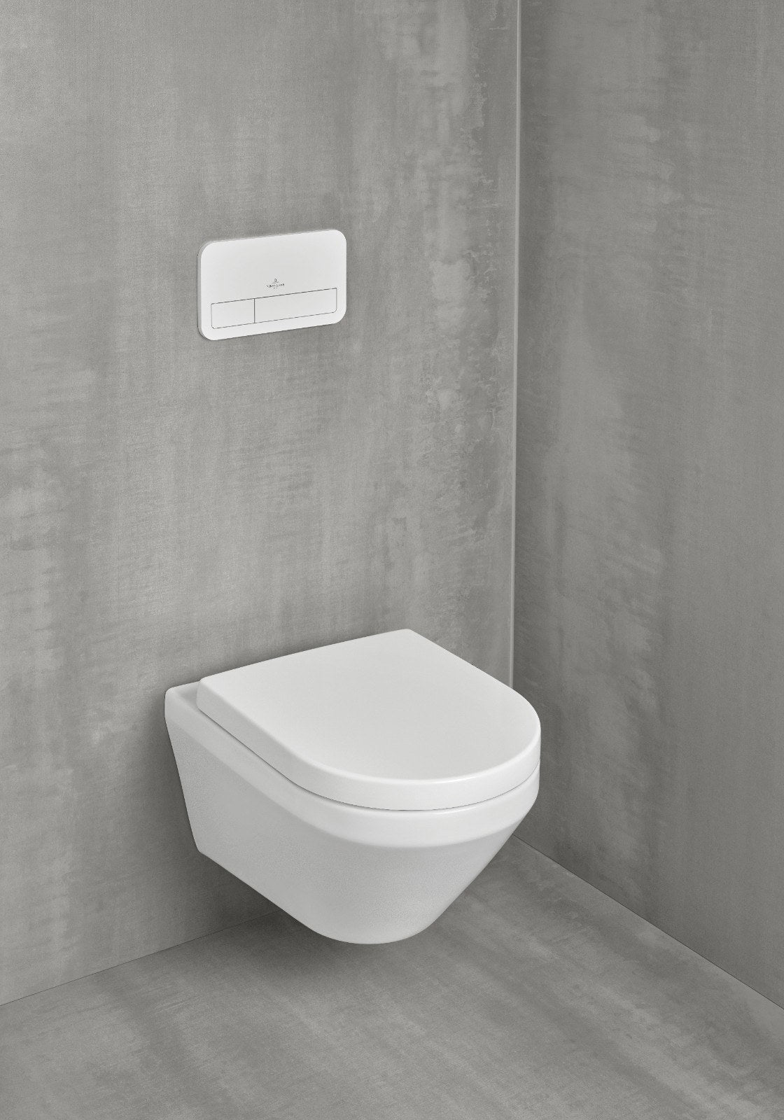 Villeroy & Boch Architectura væghængt toilet uden skyllekant inkl. soft close-sæde, hvid – miljøbillede