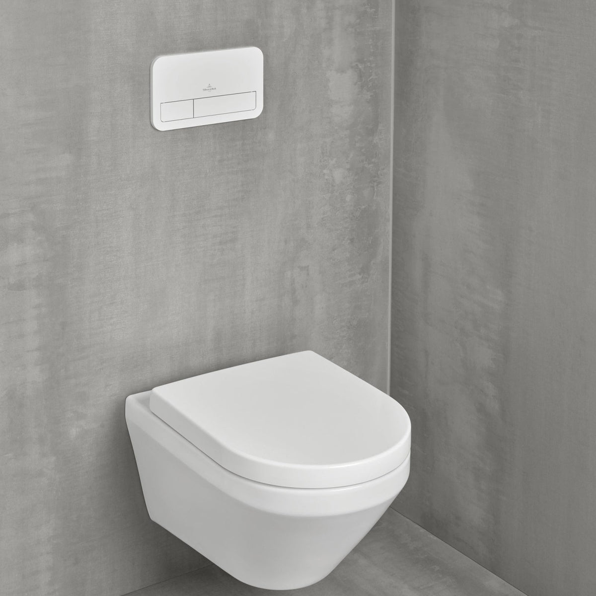Villeroy & Boch Architectura væghængt toilet uden skyllekant inkl. soft close-sæde, hvid – miljøbillede