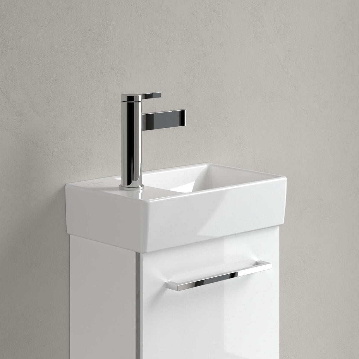 Villeroy & Boch Avento kompakt håndvask, 36x22 cm, hvid – miljøbillede