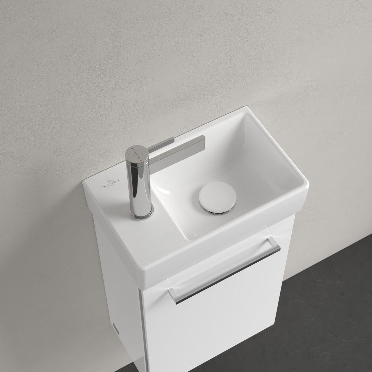 Villeroy & Boch Avento kompakt håndvask, 36x22 cm, hvid – miljøbillede