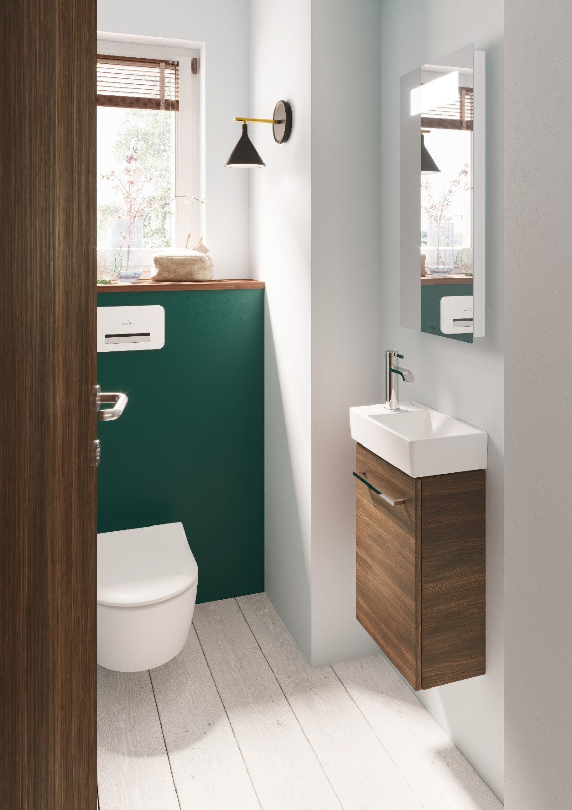 Villeroy & Boch Avento kompakt håndvask, 36x22 cm, hvid – miljøbillede