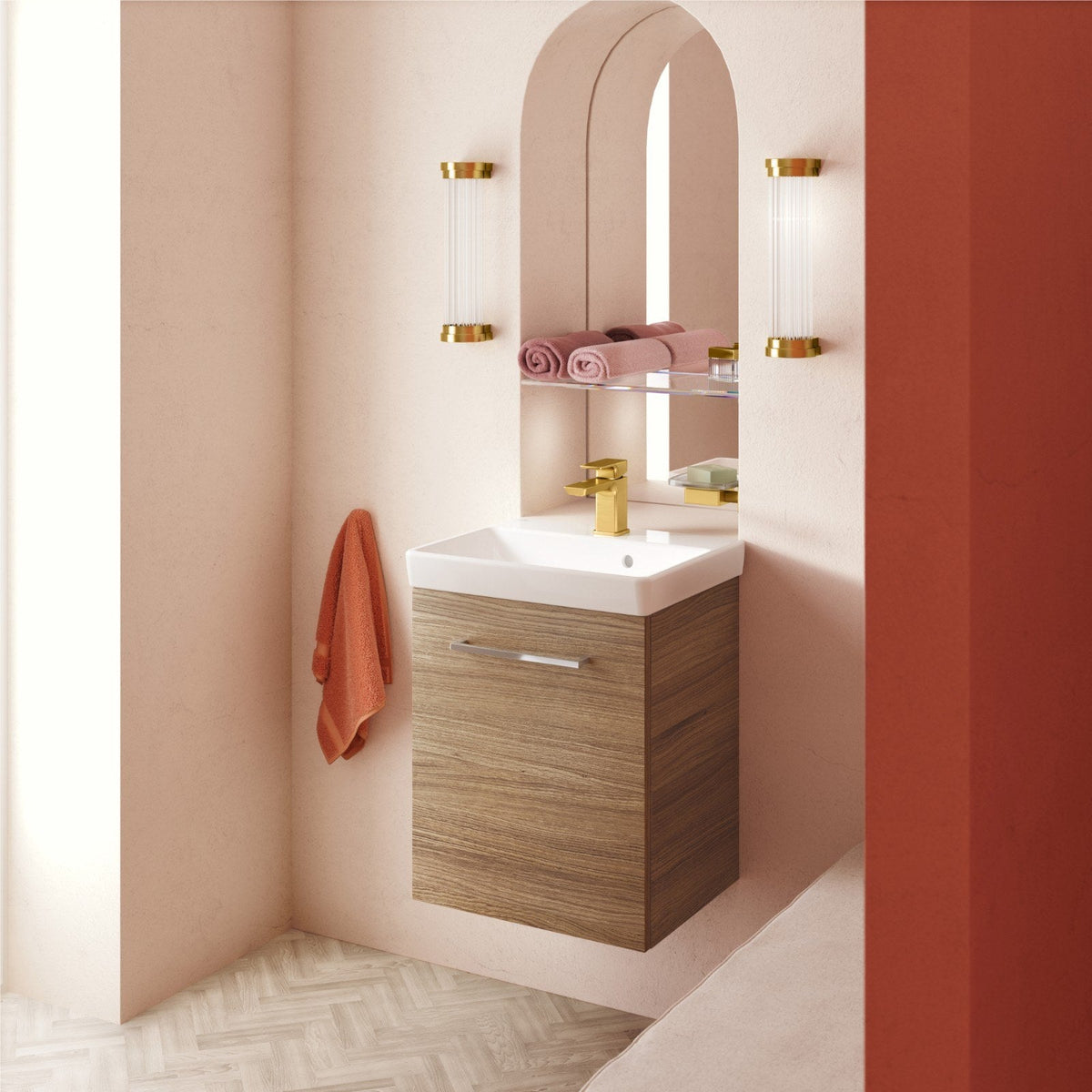 Villeroy & Boch Avento kompakt håndvask, 45x37 cm, hvid – miljøbillede