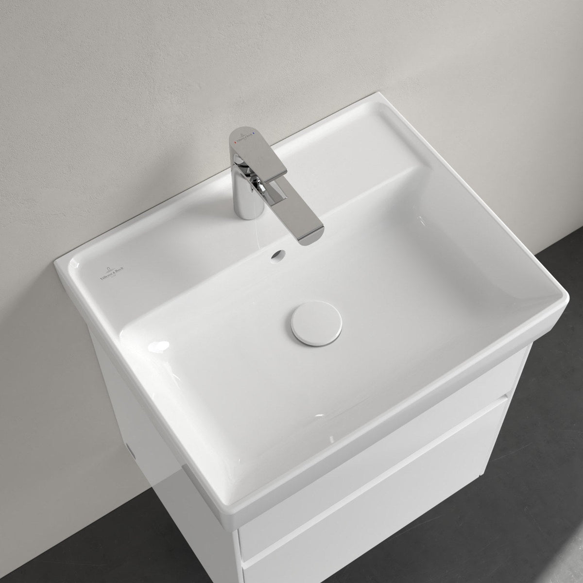 Villeroy & Boch Collaro håndvask, 55x44 cm, hvid – miljøbillede