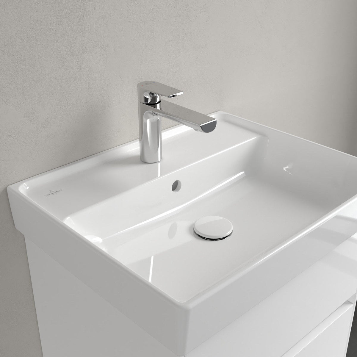 Villeroy & Boch Collaro håndvask, 55x44 cm, hvid – detalje