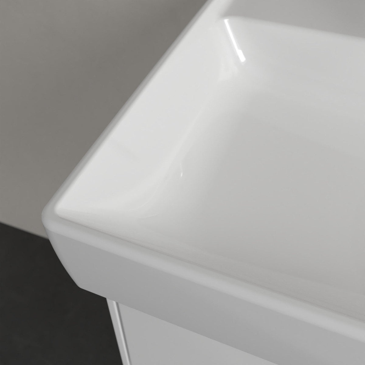 Villeroy & Boch Collaro håndvask, 60x47 cm, hvid – detalje