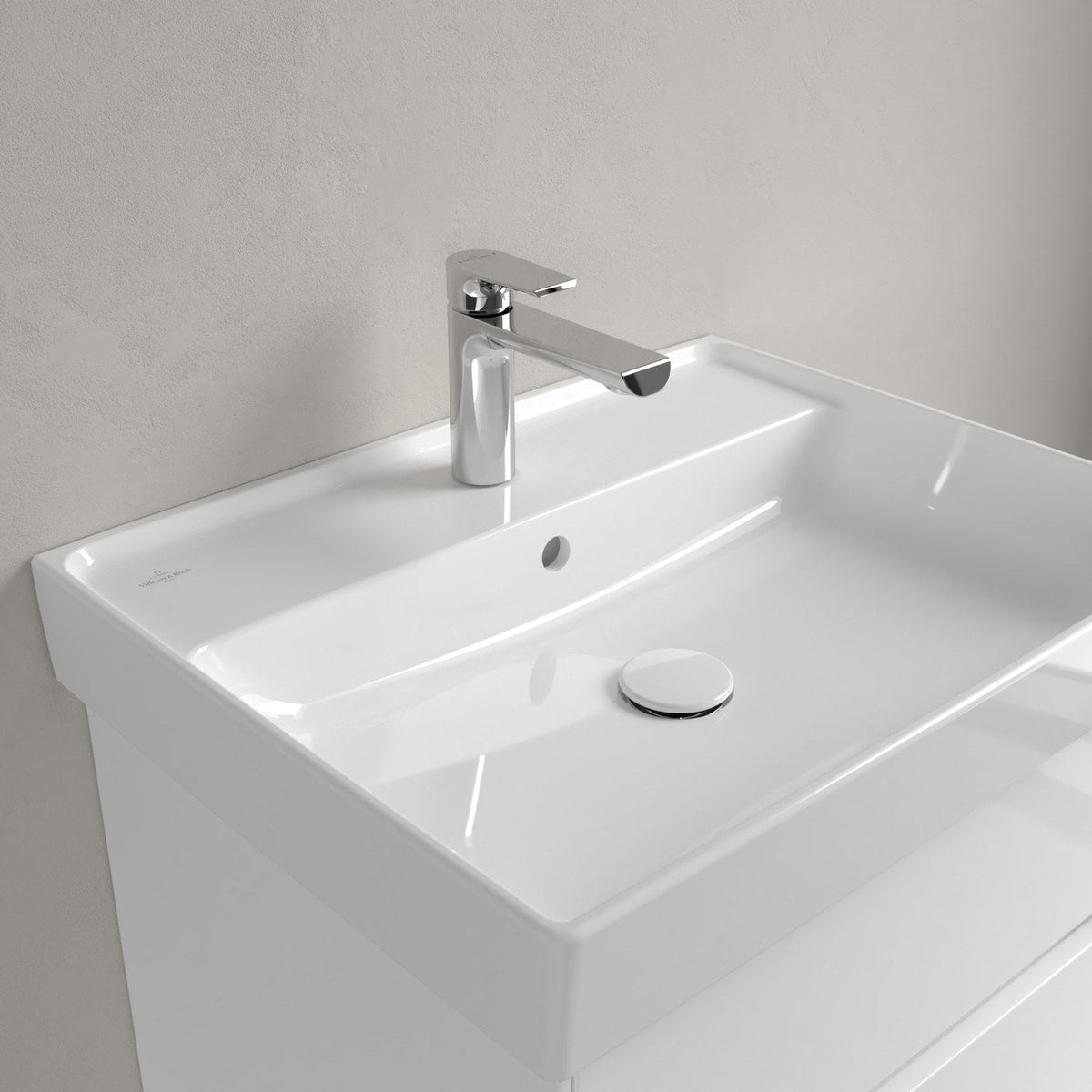 Villeroy & Boch Collaro håndvask, 60x47 cm, hvid – detalje