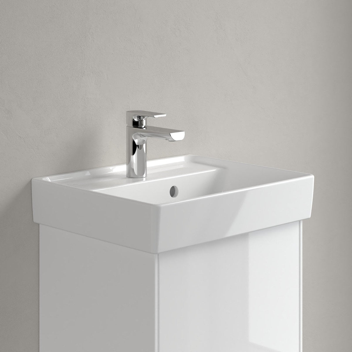 Villeroy & Boch Collaro kompakt håndvask, 45x37 cm, hvid – miljøbillede