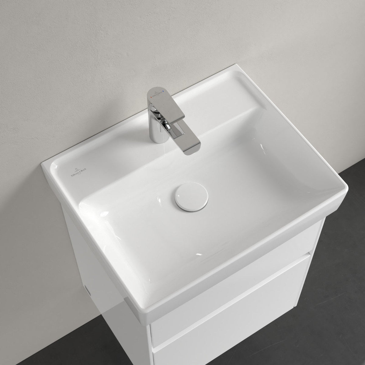 Villeroy & Boch Collaro kompakt håndvask, 50x40 cm, hvid – miljøbillede